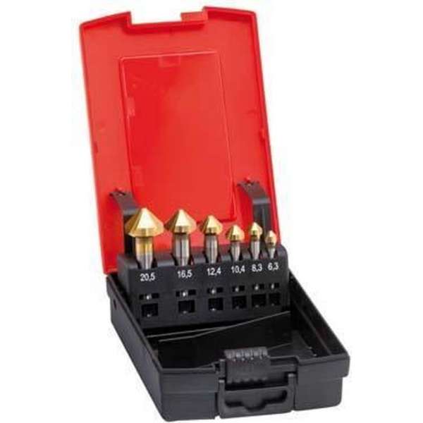 Kopverzinkboren-set D335C TiN 6,3-25,0mm, 90 Grad Kopverzinkboren-set D335C TiN 6,3-25,0mm, 90 Grad