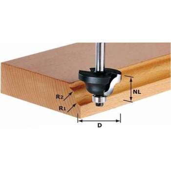 Festool HW S8 D38,1/R6,35/R6,35 Dubbele radialenfrees HW 491030
