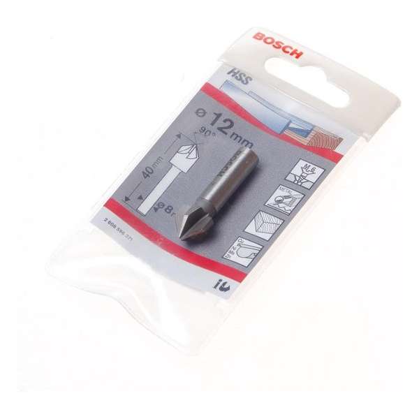Bosch Verzinkboor HSS staphoogte M 6 diameter 12mm Bosch Verzinkboor HSS staphoogte M 6 diameter 12mm