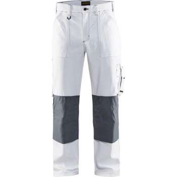 Blaklader werkbroek 1091-1210 wit/donkergrijs mt C50