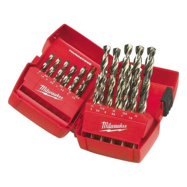 Milwaukee 4932352376 25 delige metaalborenset in cassette Milwaukee 4932352376 25 delige metaalborenset in cassette