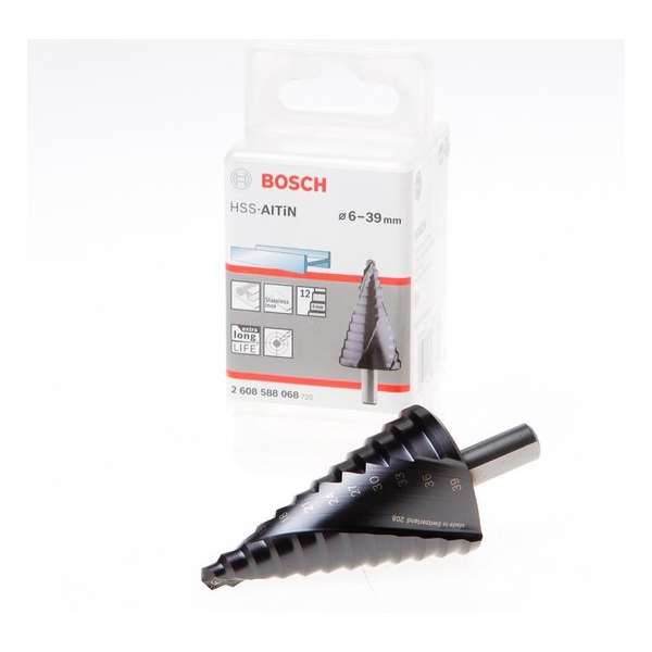 Bosch Trappenboren HSS-AlTiN - 12 trappen - 6-39 mm