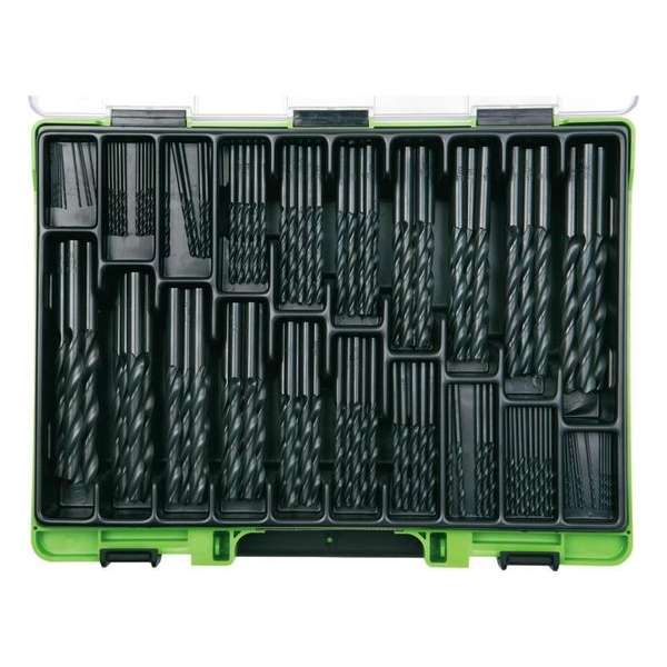 Reca Viso-Koffer assortiment spiraalboren 1-10,5 mm DIN338 HSS rolgewalst