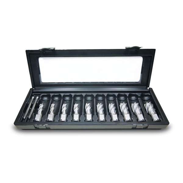 Huvema - Set met HSS kernboren, 25mm snijdiepte - PROMO KB 25-10 (12-22) Huvema - Set met HSS kernboren, 25mm snijdiepte - PROMO KB 25-10 (12-22)