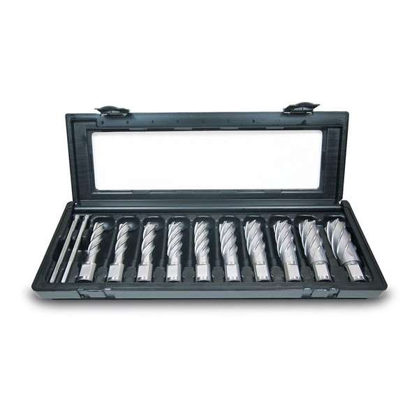 Huvema - Set met HSS kernboren, 50mm snijdiepte - PROMO KB 50-10 (14-26) Huvema - Set met HSS kernboren, 50mm snijdiepte - PROMO KB 50-10 (14-26)