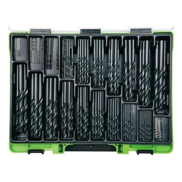 Reca Viso-Koffer spiraalborenset 1-10,5 mm DIN 338 HSS geslepen