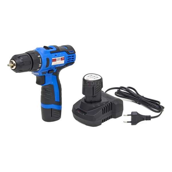 HBM 10,8 Volt Professionele Accuboormachine Met 2 Accu's HBM 10,8 Volt Professionele Accuboormachine Met 2 Accu's