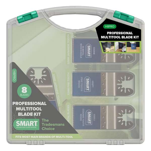 SMART Blades Multitool Zaagbladen Set - Voor Oscillerende Multitools - 8-Delig SMART Blades Multitool Zaagbladen Set - Voor Oscillerende Multitools - 8-Delig