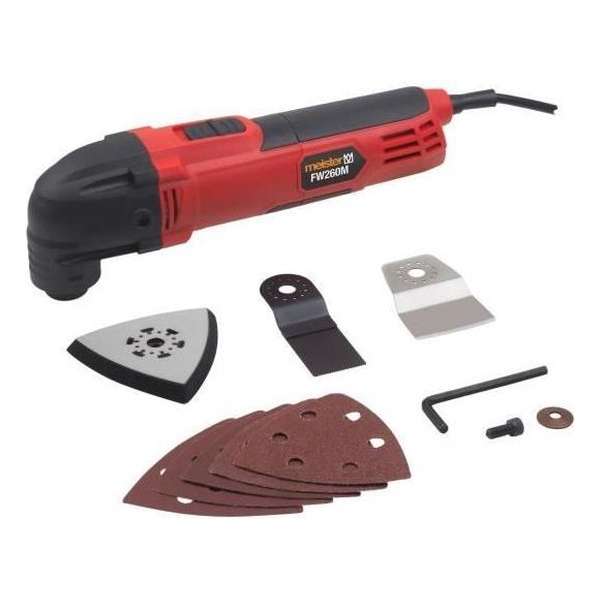 MEISTER Multifunctioneel gereedschap - 260 W met 8 accessoires MEISTER Multifunctioneel gereedschap - 260 W met 8 accessoires
