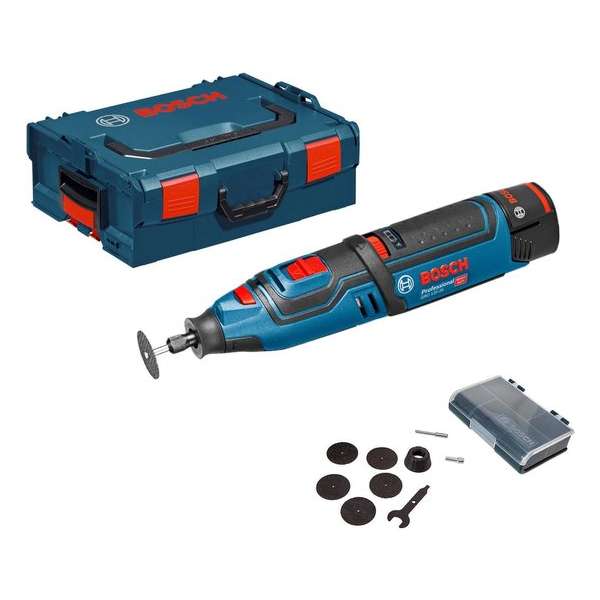 Bosch Professional GRO 12 V-LI Multitool - Roterend - Zonder accu en lader - Met L-BOXX Bosch Professional GRO 12 V-LI Multitool - Roterend - Zonder accu en lader - Met L-BOXX