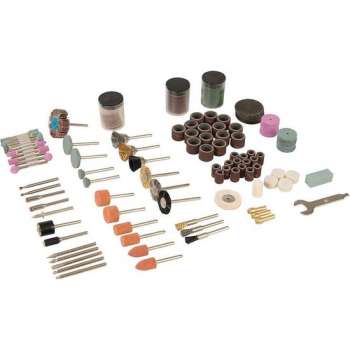 Silverline Hobby Machine Accessoire Set 3,17 mm. Spandoorn - 216 Delig