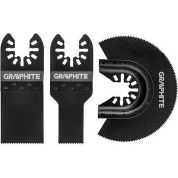 GRAPHITE Multitool HOUT Zaagbladenset