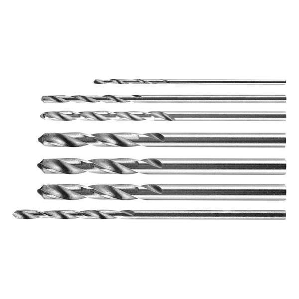 Hand Slijpmachine Accessoires, Precisie Metaal Borenset 0,8 - 3,2 mm HSS, 7 stuks Hand Slijpmachine Accessoires, Precisie Metaal Borenset 0,8 - 3,2 mm HSS, 7 stuks