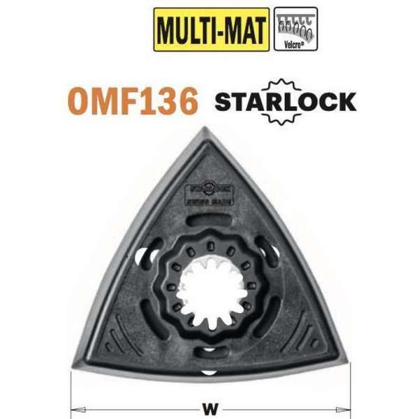 93mm driehoek schuurzool, met velcro, voor StarLock systeem 93mm driehoek schuurzool, met velcro, voor StarLock systeem