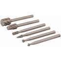 Silverline HSS Ontbraam Set 2, 3, 5, 7 mm. Diameter - 6 Delig