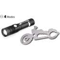 Oplaadbare USB LED Zaklamp Oplaadbaar Waterdicht IPX4 600 Lumen Cree SOS Multitool