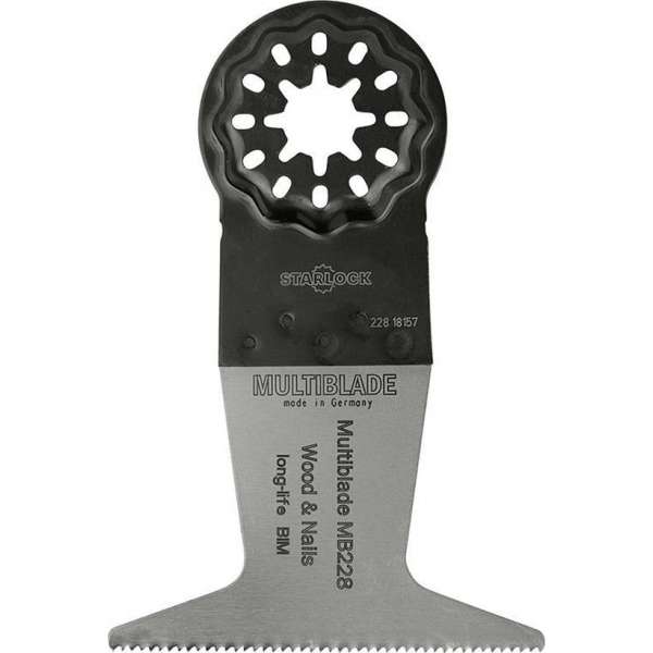 Multiblade Starlock MB228 zaagblad breed Long-life bi-metaal Multiblade Starlock MB228 zaagblad breed Long-life bi-metaal