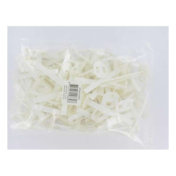 Pakket 100 Strips tbv tegelnivelleersysteem Pakket 100 Strips tbv tegelnivelleersysteem