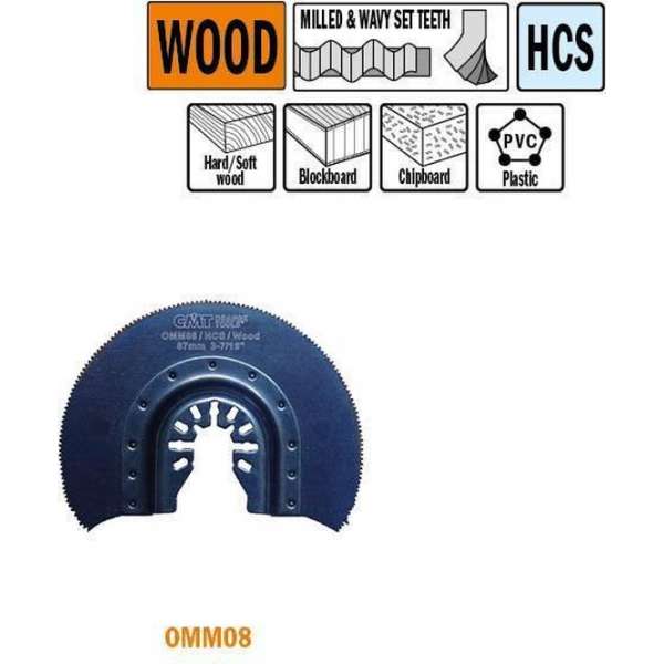 87 mm. Radial-zaagblad voor hout 1st. (Universeel) 87 mm. Radial-zaagblad voor hout 1st. (Universeel)