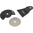Silverline Multitool Accessoire Set - 64, 68 en 88 mm. - 3 Delig