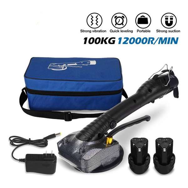 zwart 2000W Tegels Tegels Machine Tegels Vibrator Zuignap Verstelbare Draagbare Automatische Vloer Vibrator Leveling Tool