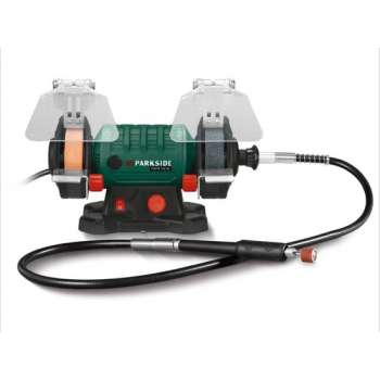PARKSIDE® Dubbele slijpmachine - Dubbele slijpmachine met flexibele as Ø slijpstenen: 75 mm -