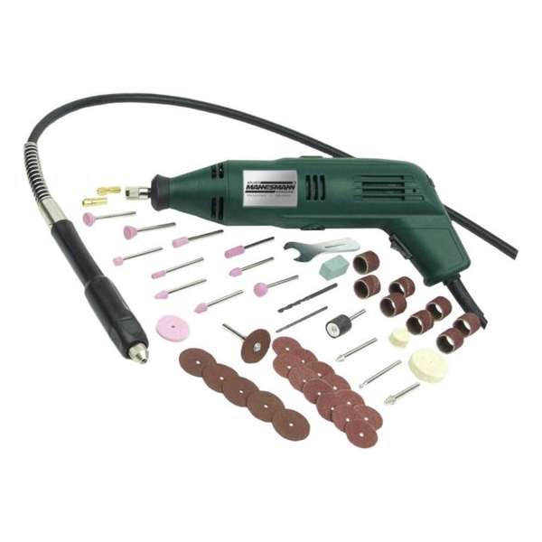 Brüder Mannesmann Mini vijzelset 53-delig 135 W 92577 Brüder Mannesmann Mini vijzelset 53-delig 135 W 92577