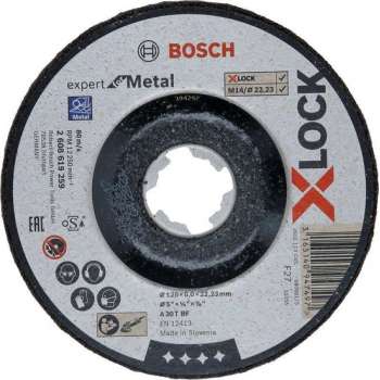 Bosch Afbraamschijf Xlock metal exp.125x6x22