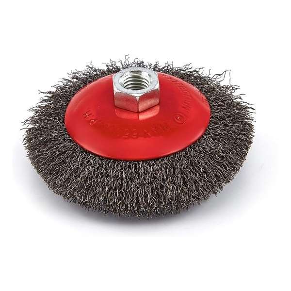 5 Stuks 115 mm Vlakke Staalborstel voor de Haakse Slijper met Gegolfd draad 5 Stuks 115 mm Vlakke Staalborstel voor de Haakse Slijper met Gegolfd draad