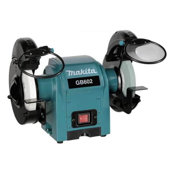 Makita GB602 Dubbele tafelslijpmachine - 250W - 150 x 12,7 x 16mm Makita GB602 Dubbele tafelslijpmachine - 250W - 150 x 12,7 x 16mm