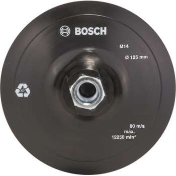 Bosch Rubber schuurschijf voor haakse slijpmachines, klithechtsysteem, 125 mm 125 mm