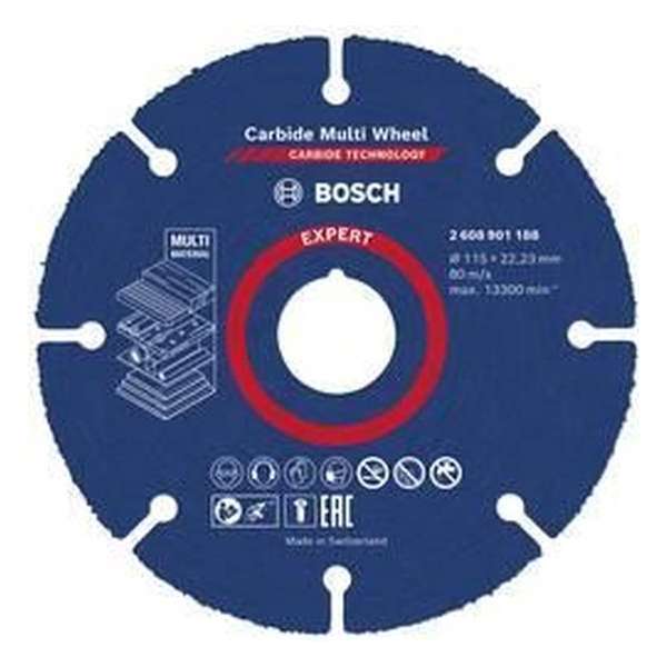 Bosch Accessories EXPERT Carbide Multi Wheel 2608901188 Doorslijpschijf recht 1 stuks 115 mm 22.23 mm 1 stuk(s)
