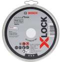 Bosch X-LOCK doorslijpschijf 10x125x1mm Stand. for Inox recht