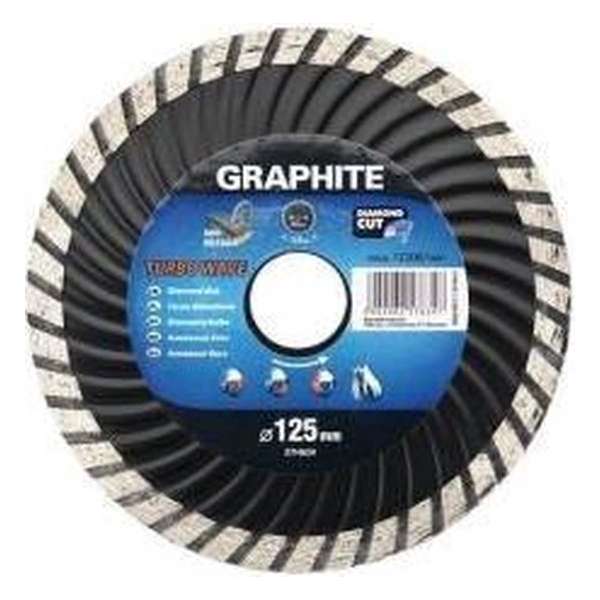 Graphite 57H638 Diamantschijf 230x22x6,0x3,1mm, Turbo Wave, MPA EN13236