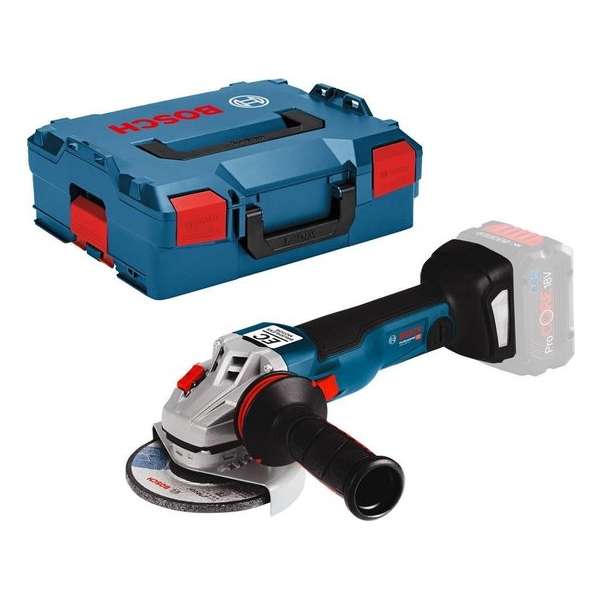 Bosch GWS 18V-10 C 18V Li-Ion accu haakse slijper body in L-Boxx - 125mm - koolborstelloos Bosch GWS 18V-10 C 18V Li-Ion accu haakse slijper body in L-Boxx - 125mm - koolborstelloos