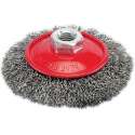 Silverline Staalborstel met gegolfd staaldraad 100 mm.