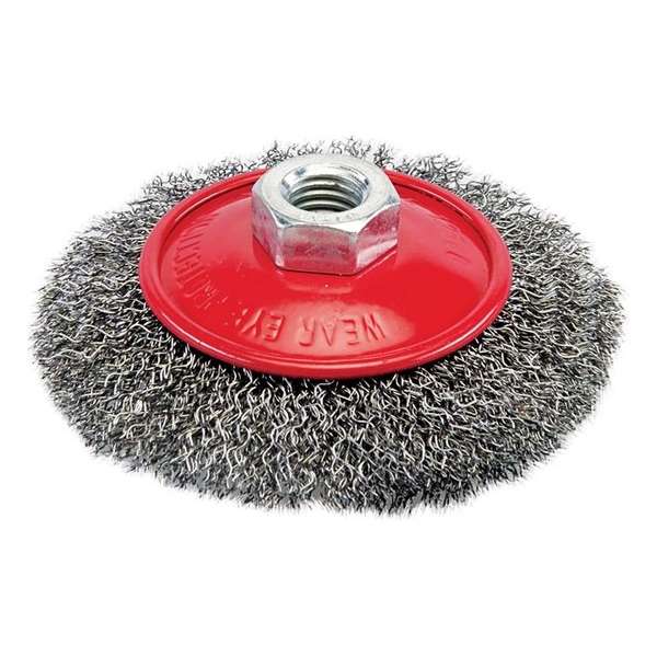 Silverline Staalborstel met gegolfd staaldraad 100 mm. Silverline Staalborstel met gegolfd staaldraad 100 mm.