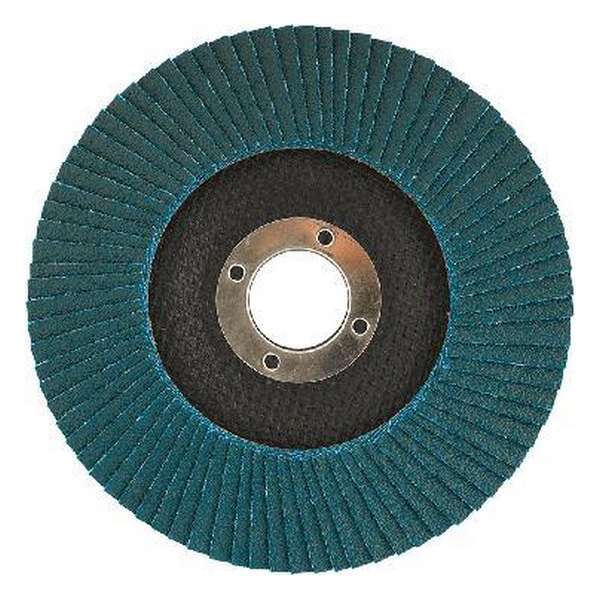 Lamellenschijf 125mm, K120 72 Lamellen, asgat 22,2mm, Zirkonium Lamellenschijf 125mm, K120 72 Lamellen, asgat 22,2mm, Zirkonium