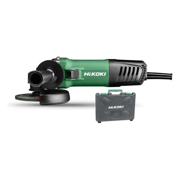 HiKOKI G13SB4Y2Z Haakse slijper in kunststof koffer - 1400W - 125mm HiKOKI G13SB4Y2Z Haakse slijper in kunststof koffer - 1400W - 125mm
