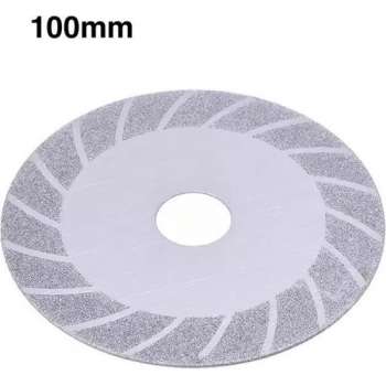Doorslijpschijf diamant – Diamantslijpschijf - Slijpschijf – 100mm - Diamant slijpschijf ø22,23 mm – Zilver