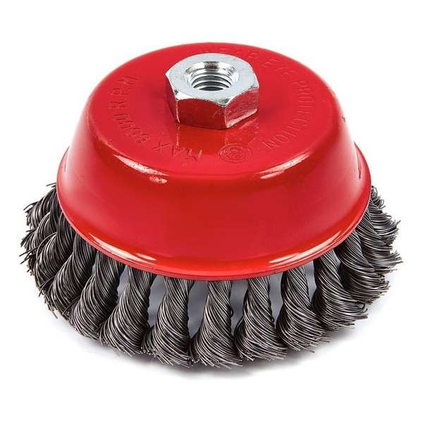 3 Stuks 100 mm Komborstel - Staalborstel voor de Haakse Slijper met Getordeerd draad 3 Stuks 100 mm Komborstel - Staalborstel voor de Haakse Slijper met Getordeerd draad