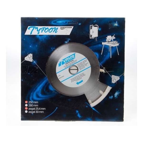 Voorden Diamantzaag nat Tyfoon baksteen diameter 250 x asgat 30mm (Prijs per stuk) Voorden Diamantzaag nat Tyfoon baksteen diameter 250 x asgat 30mm (Prijs per stuk)