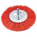 HBM 100 mm Nylon Borstel, Schuurborstel met 6 mm. Opname