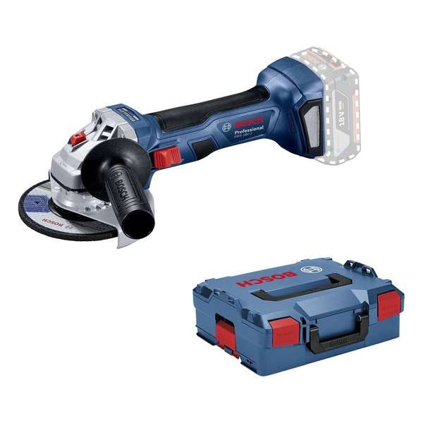Bosch GWS 18V-7 115 mm L-BOXX accu-haakse slijpmachine Bosch GWS 18V-7 115 mm L-BOXX accu-haakse slijpmachine