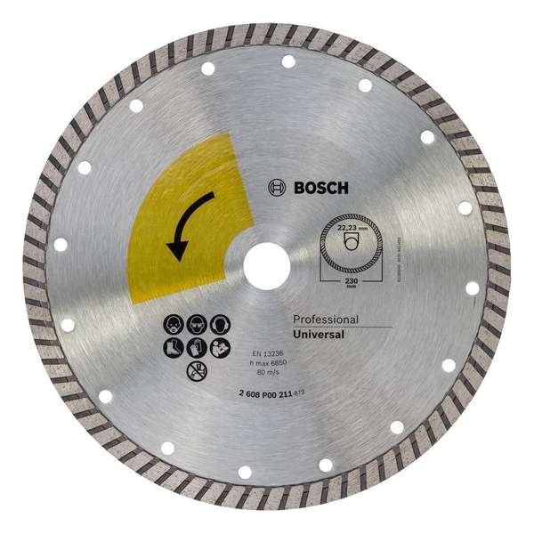 PROF. DIAMANTSCHIJF UNIVERSAL TURBO TOP , 230MM, 22.23 (1) PROF. DIAMANTSCHIJF UNIVERSAL TURBO TOP , 230MM, 22.23 (1)