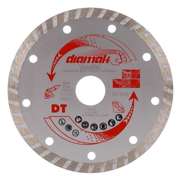 Makita Diamantschijf 125x22,23x2,2mm Turboband