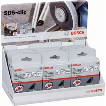 Bosch 2607019033 Display SDS-Clic snelspanmoer voor M14 Haakse slijper (15 stuks)