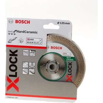 Bosch Accessories 2608900658 EXPERT HardCeramic X-LOCK diamantslijpschijven, 125 x 22.23 x 1.4 x 10 mm Diameter 125 mm 1 stuk(s)