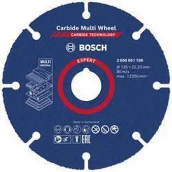 Bosch Accessories EXPERT Carbide Multi Wheel 2608901189 Doorslijpschijf recht 1 stuks 125 mm 22.23 mm 1 stuk(s)