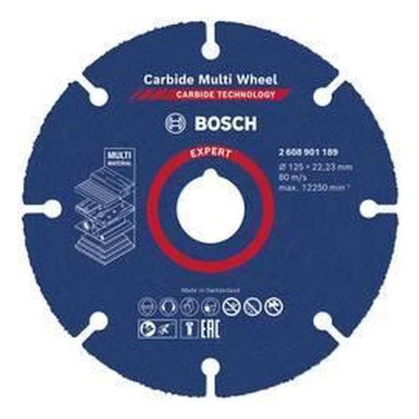 Bosch Accessories EXPERT Carbide Multi Wheel 2608901189 Doorslijpschijf recht 1 stuks 125 mm 22.23 mm 1 stuk(s)